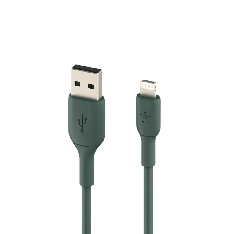 Belkin BoostCharge Lightning To USB-A Cable 1m - Midnight Green - كابل شحن